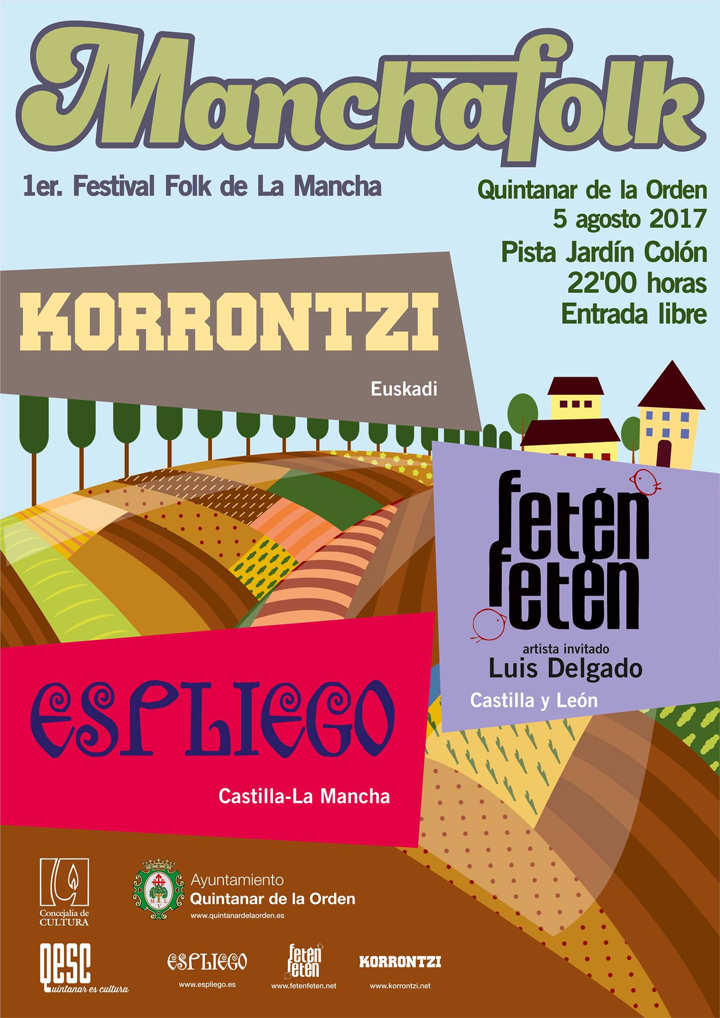 Colaboración con "KORRONTZI" en el Festival 'ManchaFolk' (Quintanar de la Orden, Toledo)