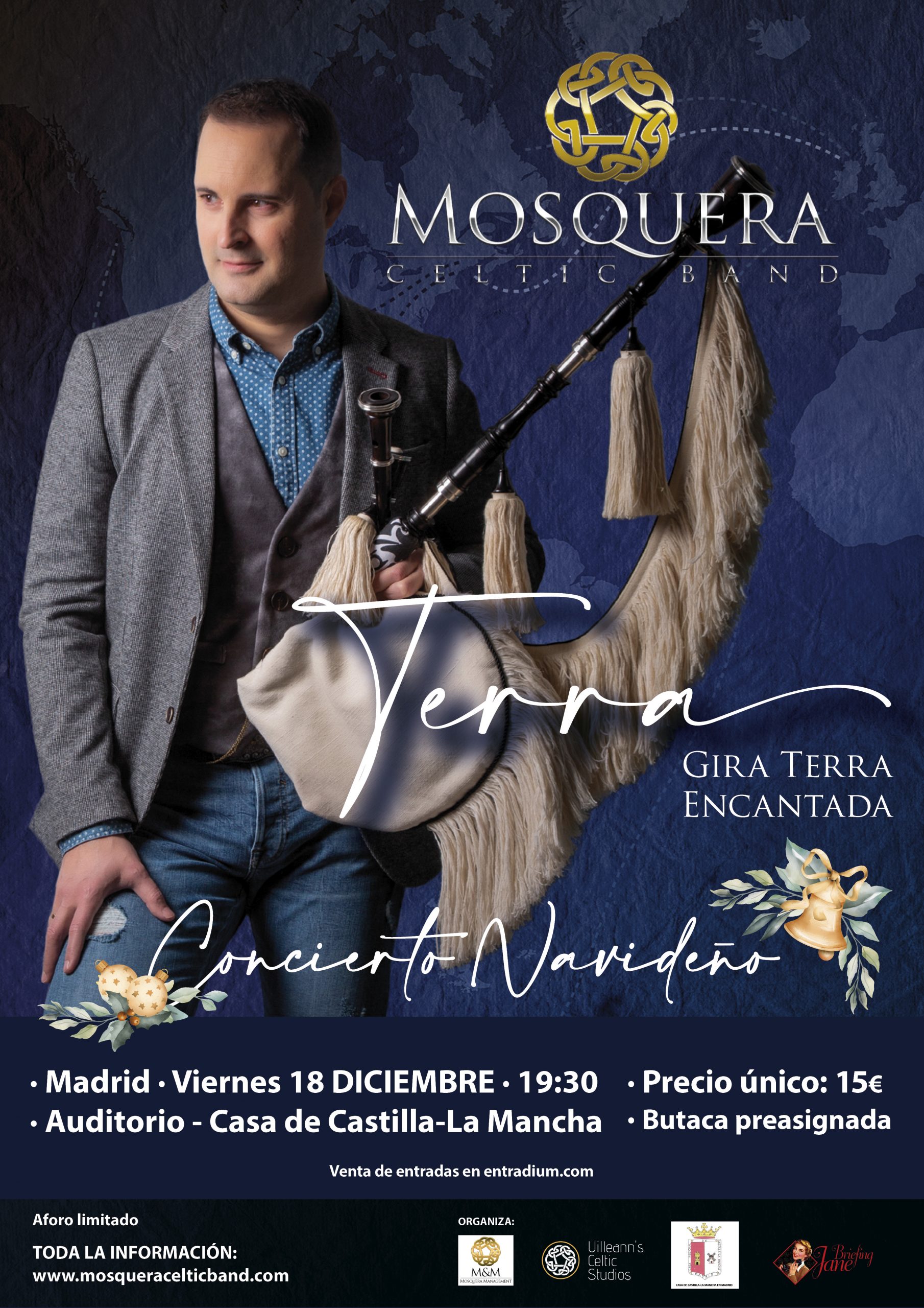 Mosquera Celtic Band, concierto navideño de ·TERRA· en Madrid / APLAZADO